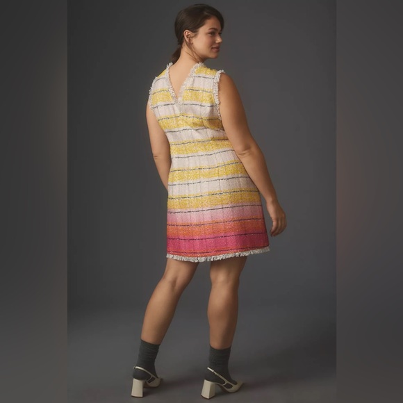 Anthropologie Maeve Sleeveless Tweed Mini Dress - Picture 6 of 15